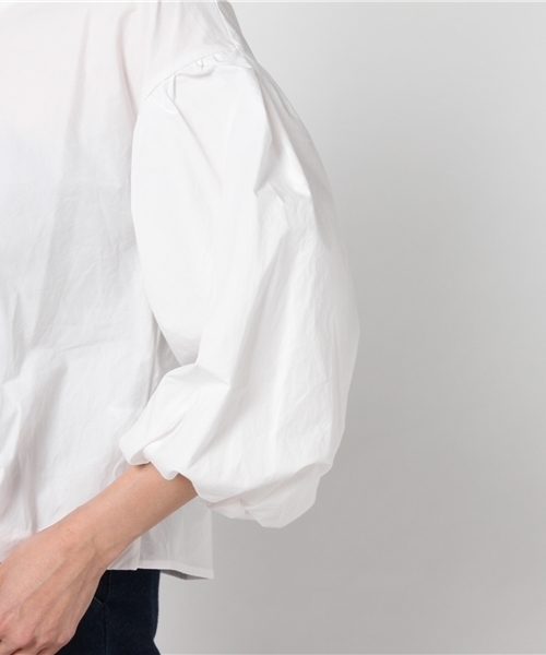 UNRELISH（アンレリッシュ）の「ボリュームスリーブブラウス（シャツ/ブラウス・レディース・ホワイト/ピンク・MEDIUM）」の7枚目の写真