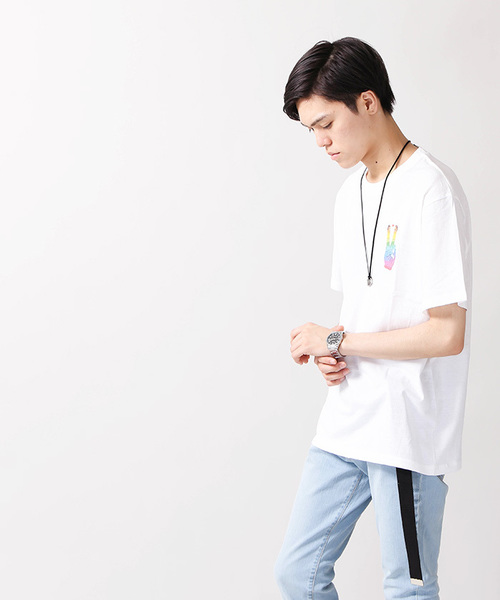 WEGO(ウィゴー)の「WEGO/ワンポイントプリントTシャツ(Tシャツ/カットソー・メンズ・その他6/その他1/その他2/その他3/その他5/その他4・LARGE/MEDIUM)」の19枚目の写真