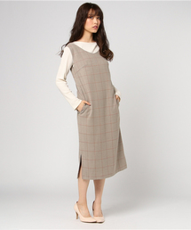 Khaju | Khaju:グレンチェックノースリーブワンピース(ワンピース)