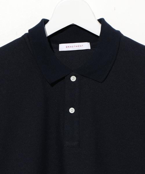 green label relaxing(グリーンレーベルリラクシング)の「『BRACTMENT(ブラクトメント)』 ビッグポロシャツ 5SL ◆(ポロシャツ・メンズ・ホワイト/ベージュ/ネイビー・40/38/36)」の10枚目の写真