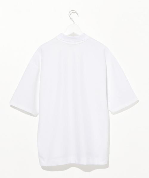 green label relaxing(グリーンレーベルリラクシング)の「『BRACTMENT(ブラクトメント)』 ビッグポロシャツ 5SL ◆(ポロシャツ・メンズ・ホワイト/ベージュ/ネイビー・40/38/36)」の5枚目の写真