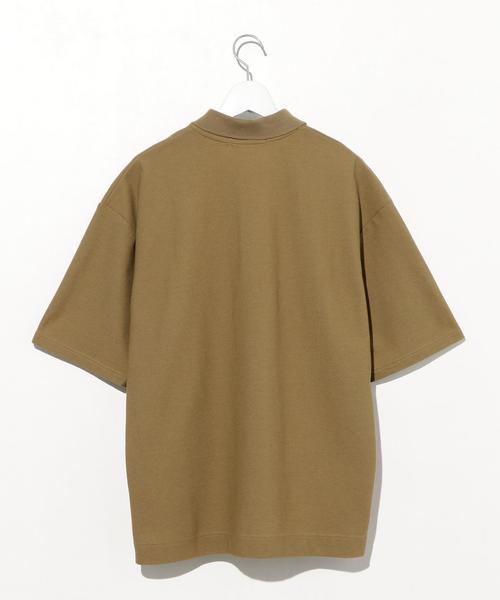 green label relaxing(グリーンレーベルリラクシング)の「『BRACTMENT(ブラクトメント)』 ビッグポロシャツ 5SL ◆(ポロシャツ・メンズ・ホワイト/ベージュ/ネイビー・40/38/36)」の7枚目の写真