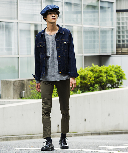 WEGO（ウィゴー）の「WEGO/ストレッチデニムジャケット（デニムジャケット・メンズ・ブラック/ダークインディゴブルー/ライトインディゴブルー・SMALL/MEDIUM/LARGE）」の15枚目の写真