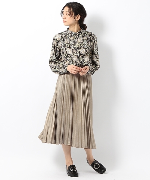 laboratory work（ラボラトリーワーク）の「エスニックフラワープリントブラウス（シャツ/ブラウス・レディース・ブラック/ネイビー・MEDIUM）」の8枚目の写真