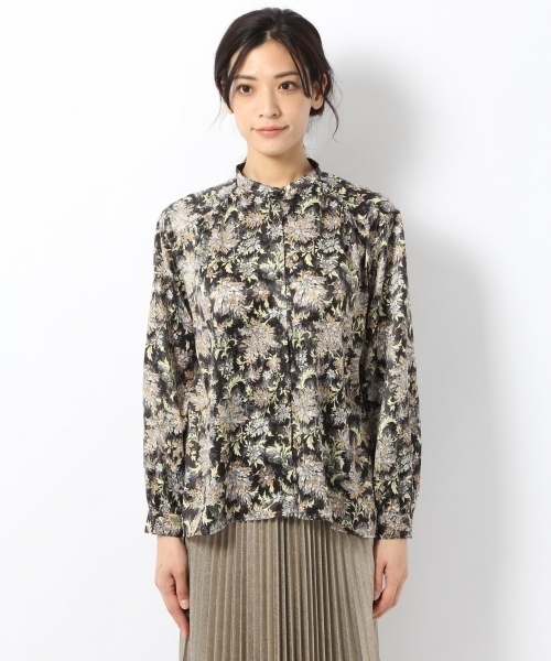 laboratory work（ラボラトリーワーク）の「エスニックフラワープリントブラウス（シャツ/ブラウス・レディース・ブラック/ネイビー・MEDIUM）」の10枚目の写真
