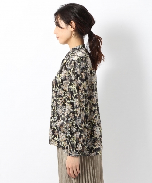laboratory work（ラボラトリーワーク）の「エスニックフラワープリントブラウス（シャツ/ブラウス・レディース・ブラック/ネイビー・MEDIUM）」の11枚目の写真