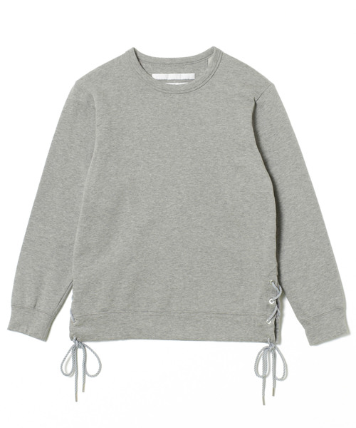 WHITE MOUNTAINEERING（ホワイトマウンテニアリング）の「【White mountaineering】 ﾚｰｽｱｯﾌﾟｽｳｪｯﾄｼｬﾂ/WL1871502（スウェット・レディース・ブラック/グレー/ブルー・S/XS）」の2枚目の写真