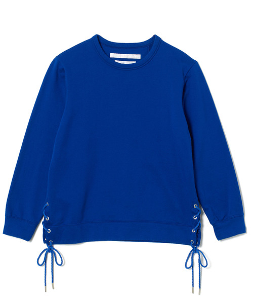 WHITE MOUNTAINEERING（ホワイトマウンテニアリング）の「【White mountaineering】 ﾚｰｽｱｯﾌﾟｽｳｪｯﾄｼｬﾂ/WL1871502（スウェット・レディース・ブラック/グレー/ブルー・S/XS）」の3枚目の写真