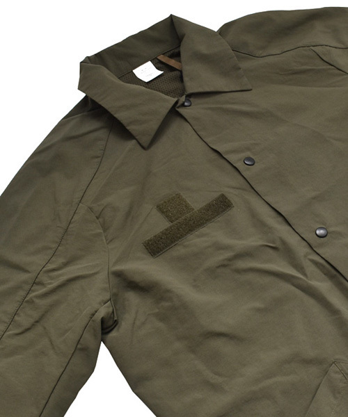 HOUSTON（ヒューストン）の「【HOUSTON】COACH JACKET/ナイロン　コーチジャケット（ナイロンジャケット・メンズ・その他/ウッド/オリーブドラブ/その他1/ブラック・LARGE/MEDIUM/X-LARGE）」の2枚目の写真