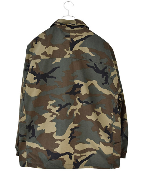 HOUSTON（ヒューストン）の「【HOUSTON】COACH JACKET/ナイロン　コーチジャケット（ナイロンジャケット・メンズ・その他/ウッド/オリーブドラブ/その他1/ブラック・LARGE/MEDIUM/X-LARGE）」の19枚目の写真