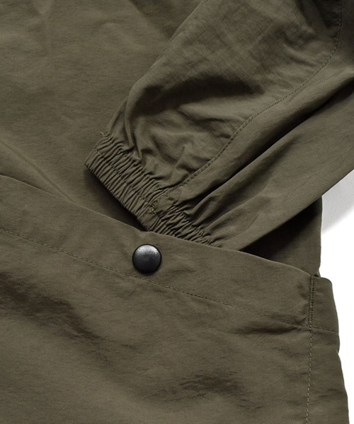 HOUSTON（ヒューストン）の「【HOUSTON】COACH JACKET/ナイロン　コーチジャケット（ナイロンジャケット・メンズ・その他/ウッド/オリーブドラブ/その他1/ブラック・LARGE/MEDIUM/X-LARGE）」の15枚目の写真