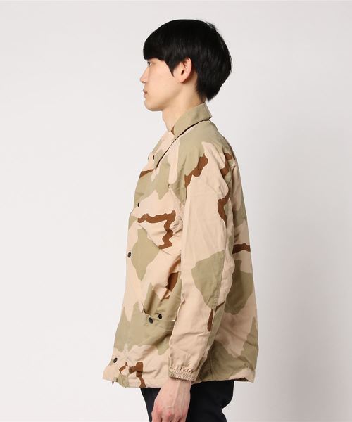 HOUSTON（ヒューストン）の「【HOUSTON】COACH JACKET/ナイロン　コーチジャケット（ナイロンジャケット・メンズ・その他/ウッド/オリーブドラブ/その他1/ブラック・LARGE/MEDIUM/X-LARGE）」の6枚目の写真