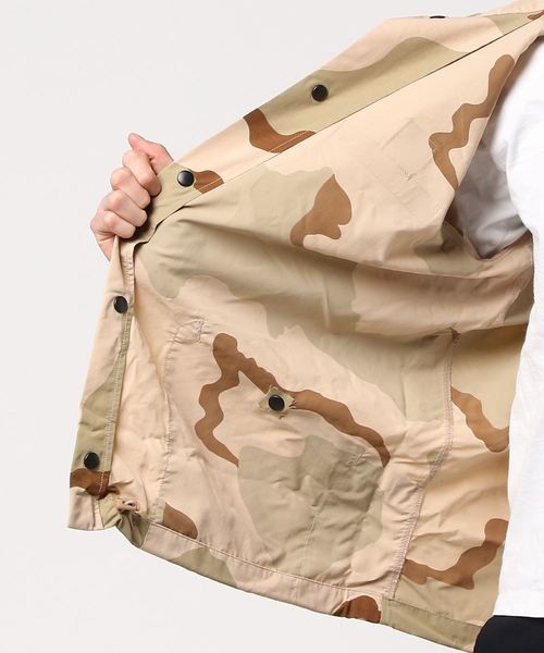 HOUSTON（ヒューストン）の「【HOUSTON】COACH JACKET/ナイロン　コーチジャケット（ナイロンジャケット・メンズ・その他/ウッド/オリーブドラブ/その他1/ブラック・LARGE/MEDIUM/X-LARGE）」の8枚目の写真