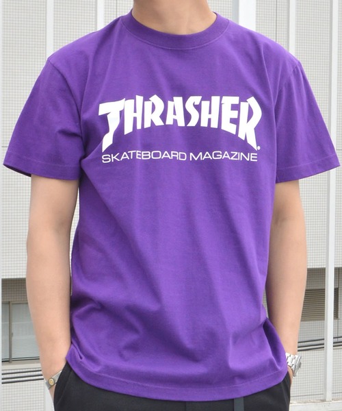 THRASHER(スラッシャー)の「THRASHER MAG Logoプリント S/S Tシャツ(Tシャツ/カットソー・メンズ・ブラック/ネイビー/ホワイト/パープル/ブラック系その他/レッド/ライトブルー/ピンク/オレンジ/ラベンダー/ホワイト×パープル/ネイビー×ホワイト/ホワイト×グリーン/ブルー系その他/バーガンディー/オレンジ系その他/ロイヤルブルー/グリーン/パープル系その他/オレンジ系その他2・M/L/XL/S)」の13枚目の写真