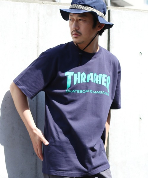 THRASHER(スラッシャー)の「THRASHER MAG Logoプリント S/S Tシャツ(Tシャツ/カットソー・メンズ・ブラック/ネイビー/ホワイト/パープル/ブラック系その他/レッド/ライトブルー/ピンク/オレンジ/ラベンダー/ホワイト×パープル/ネイビー×ホワイト/ホワイト×グリーン/ブルー系その他/バーガンディー/オレンジ系その他/ロイヤルブルー/グリーン/パープル系その他/オレンジ系その他2・M/L/XL/S)」の10枚目の写真