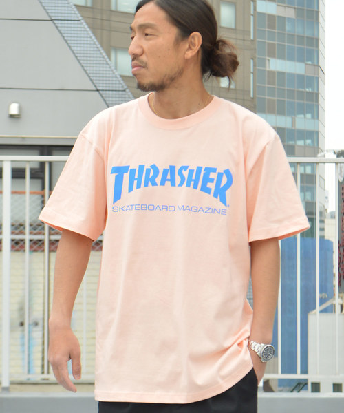 THRASHER(スラッシャー)の「THRASHER MAG Logoプリント S/S Tシャツ(Tシャツ/カットソー・メンズ・ブラック/ネイビー/ホワイト/パープル/ブラック系その他/レッド/ライトブルー/ピンク/オレンジ/ラベンダー/ホワイト×パープル/ネイビー×ホワイト/ホワイト×グリーン/ブルー系その他/バーガンディー/オレンジ系その他/ロイヤルブルー/グリーン/パープル系その他/オレンジ系その他2・M/L/XL/S)」の15枚目の写真