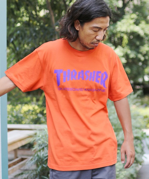 THRASHER(スラッシャー)の「THRASHER MAG Logoプリント S/S Tシャツ(Tシャツ/カットソー・メンズ・ブラック/ネイビー/ホワイト/パープル/ブラック系その他/レッド/ライトブルー/ピンク/オレンジ/ラベンダー/ホワイト×パープル/ネイビー×ホワイト/ホワイト×グリーン/ブルー系その他/バーガンディー/オレンジ系その他/ロイヤルブルー/グリーン/パープル系その他/オレンジ系その他2・M/L/XL/S)」の20枚目の写真