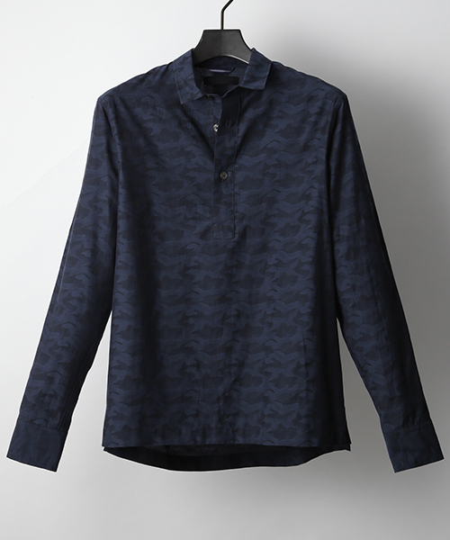 junhashimoto(ジュンハシモト)の「PULLOVER SHIRTS(シャツ/ブラウス・メンズ・ネイビー/カーキ・2/4/5/3)」の9枚目の写真