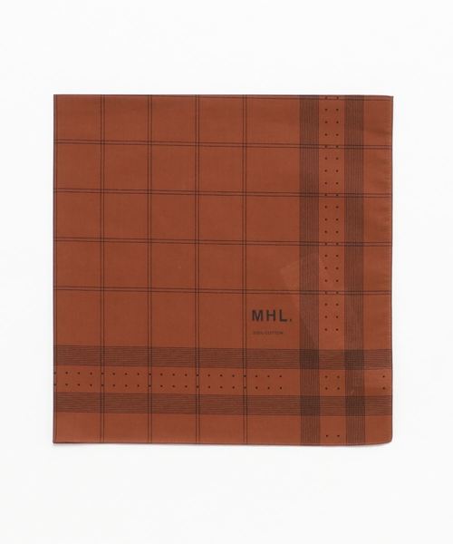 MHL.（エムエイチエル）の「MHL PRINTED SCARF（ストール/ショール・レディース・ブラック/ブラウン/カーキ・FREE）」の2枚目の写真