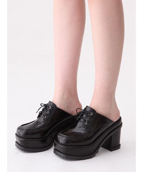 EMODA(エモダ)の「Wソールバルキーサボ(ローファー・レディース・ブラック/キャメル・SMALL/MEDIUM/LARGE)」の13枚目の写真