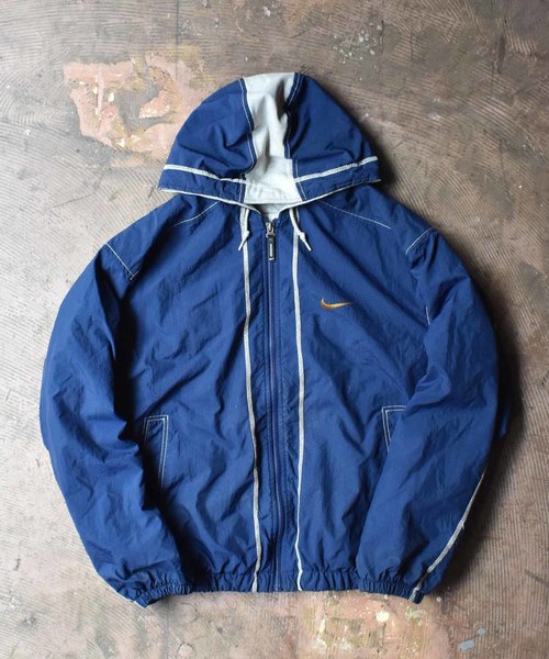 Nike ナイキ の ヴィンテージ古着 90 S Nike ナイキ フルジップ ナイロンパーカー ナイロンジャケット Wear