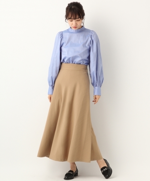 A part by（アパートバイ）の「TRチェックフレアロングスカート 802068（スカート・レディース・ベージュ/ネイビー/ベージュ系その他/ブルー系その他・MEDIUM/LARGE）」の5枚目の写真