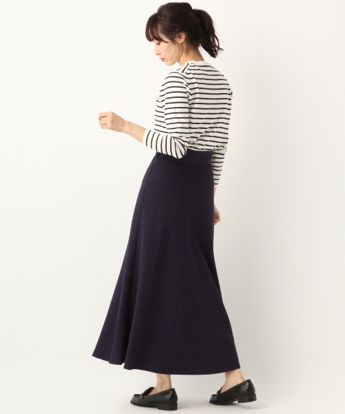 A part by（アパートバイ）の「TRチェックフレアロングスカート 802068（スカート・レディース・ベージュ/ネイビー/ベージュ系その他/ブルー系その他・MEDIUM/LARGE）」の7枚目の写真