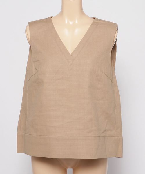 MOUSSY（マウジー）の「PRIPERA V N/S TOPS（タンクトップ・レディース・ベージュ/オレンジ/ブラック・FREE）」の7枚目の写真