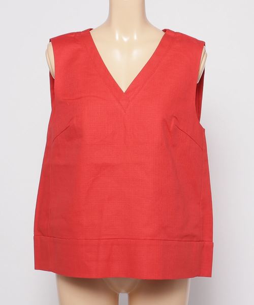 MOUSSY（マウジー）の「PRIPERA V N/S TOPS（タンクトップ・レディース・ベージュ/オレンジ/ブラック・FREE）」の8枚目の写真