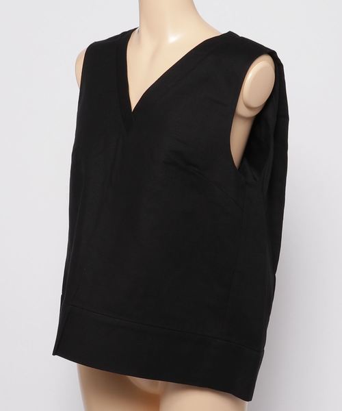 MOUSSY（マウジー）の「PRIPERA V N/S TOPS（タンクトップ・レディース・ベージュ/オレンジ/ブラック・FREE）」の4枚目の写真