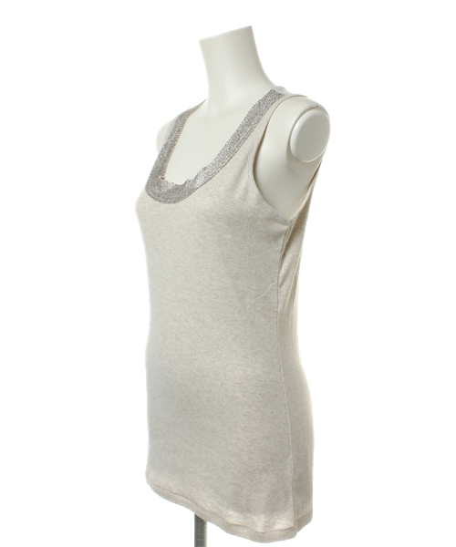 BEARDSLEY（ビアズリー）の「アビガエルタンクⅡ（タンクトップ・レディース・ベージュ/ライトグレー・FREE）」の3枚目の写真
