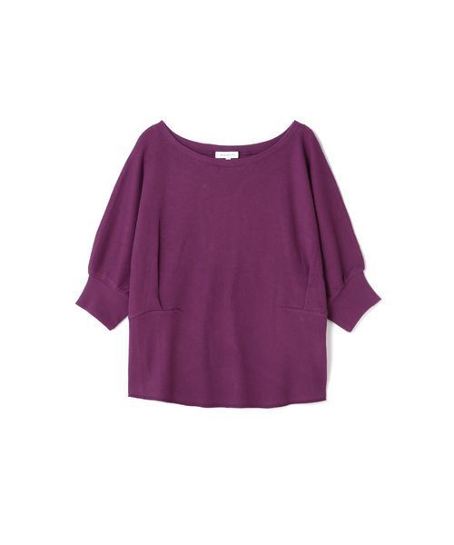 NATURAL BEAUTY BASIC（ナチュラルビューティーベーシック）の「ワッフルプルオーバー（Tシャツ/カットソー・レディース・パープル/オフホワイト/グレー系その他・MEDIUM）」の7枚目の写真