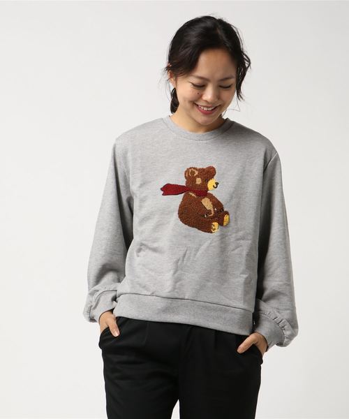 ・くまさん刺繍プルオーバー ・くまさん刺繍プルオーバー