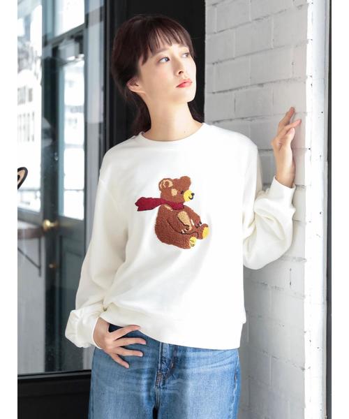 ・くまさん刺繍プルオーバー ・くまさん刺繍プルオーバー