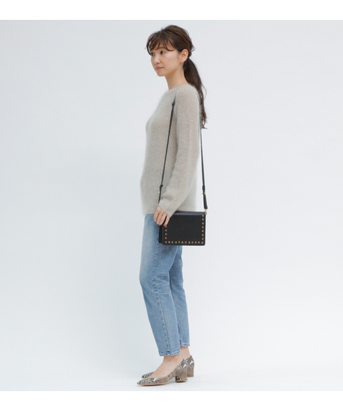 1er Arrondissement（プルミエアロンディスモン）の「ReineⅡ モヘアボートネックプルオーバー（ニット/セーター・レディース・ベージュ/グレー・38）」の5枚目の写真