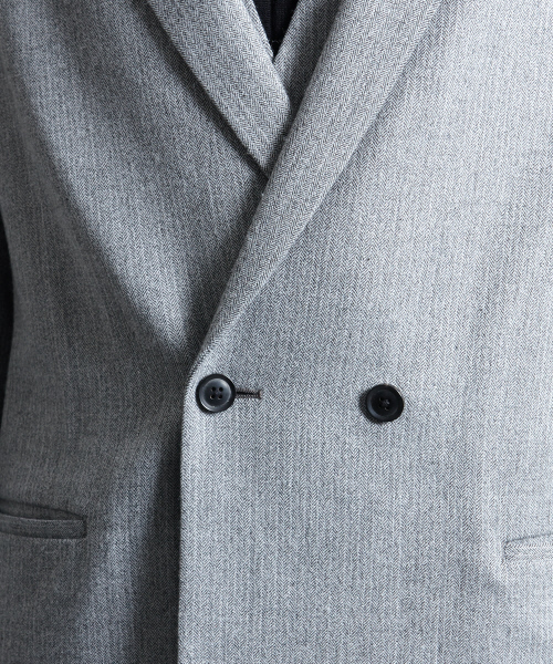 5351 POUR LES HOMMES（ゴーサンゴーイチプールオム）の「ケニーツイードロングジャケット（テーラードジャケット・メンズ・ブラック/グレー・44/46/48）」の10枚目の写真