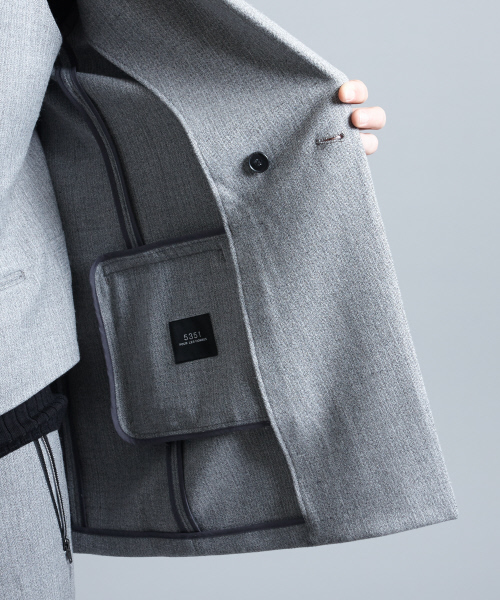 5351 POUR LES HOMMES（ゴーサンゴーイチプールオム）の「ケニーツイードロングジャケット（テーラードジャケット・メンズ・ブラック/グレー・44/46/48）」の11枚目の写真