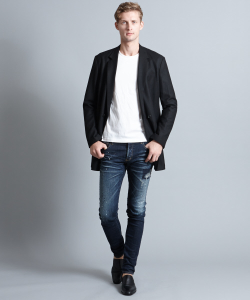 5351 POUR LES HOMMES（ゴーサンゴーイチプールオム）の「ケニーツイードロングジャケット（テーラードジャケット・メンズ・ブラック/グレー・44/46/48）」の18枚目の写真