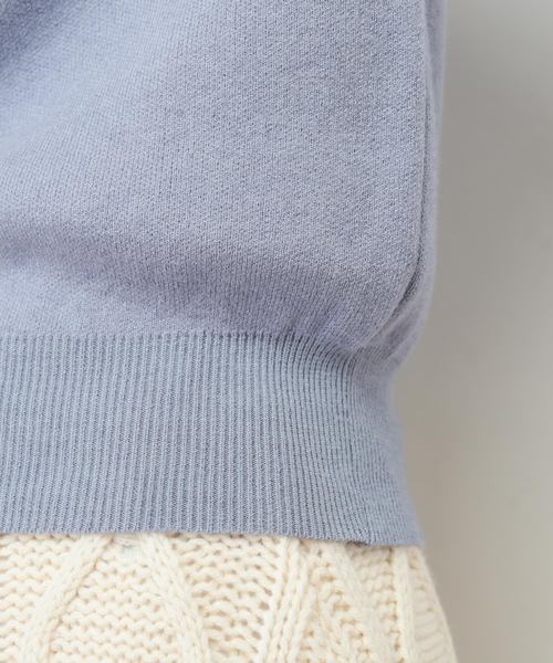 natural couture(ナチュラルクチュール)の「衿ぐりスカラップ刺繍ニット(ニット/セーター・レディース・ブラック/ブラウン/サックスブルー/アイボリー/ピンク系その他・FREE)」の21枚目の写真