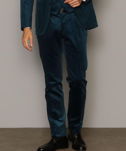 green label relaxing（グリーンレーベルリラクシング）の「[デュカ ヴィスコンティ] DUCA VISCONTI コーデュロイ RG 1プリーツ パンツ ◆（スラックス・メンズ・ブラウン/ロイヤルブルー・80ｃｍ/72cm/76ｃｍ/88ｃｍ/84ｃｍ）」の2枚目の写真
