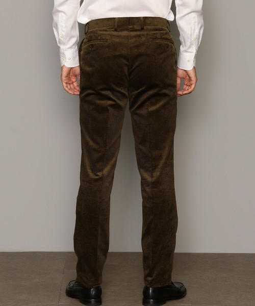 green label relaxing（グリーンレーベルリラクシング）の「[デュカ ヴィスコンティ] DUCA VISCONTI コーデュロイ RG 1プリーツ パンツ ◆（スラックス・メンズ・ブラウン/ロイヤルブルー・80ｃｍ/72cm/76ｃｍ/88ｃｍ/84ｃｍ）」の3枚目の写真