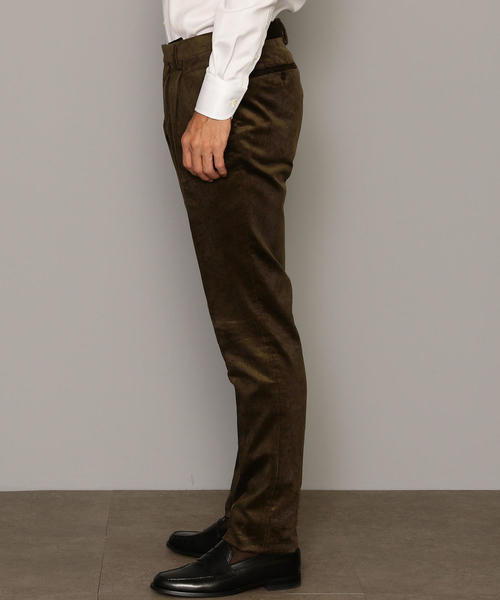 green label relaxing（グリーンレーベルリラクシング）の「[デュカ ヴィスコンティ] DUCA VISCONTI コーデュロイ RG 1プリーツ パンツ ◆（スラックス・メンズ・ブラウン/ロイヤルブルー・80ｃｍ/72cm/76ｃｍ/88ｃｍ/84ｃｍ）」の5枚目の写真