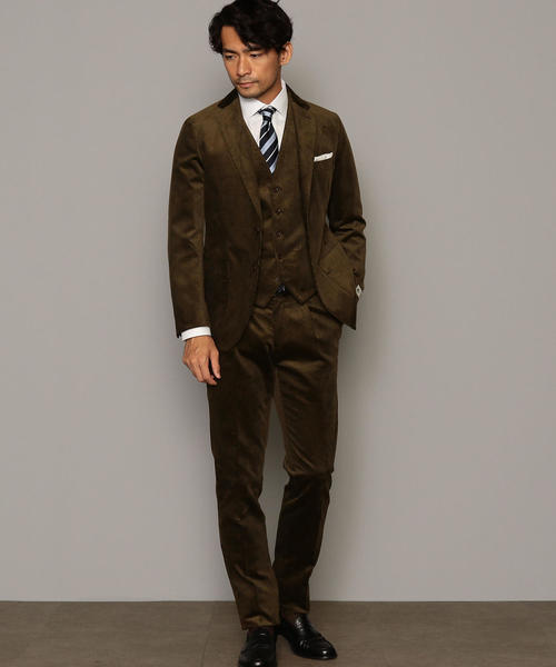 green label relaxing（グリーンレーベルリラクシング）の「[デュカ ヴィスコンティ] DUCA VISCONTI コーデュロイ RG 1プリーツ パンツ ◆（スラックス・メンズ・ブラウン/ロイヤルブルー・80ｃｍ/72cm/76ｃｍ/88ｃｍ/84ｃｍ）」の6枚目の写真