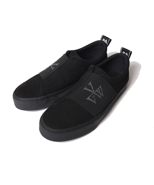 VIRGOwearworks（ヴァルゴウェアワークス）の「WIND RUBBER BELT SNEAKER（スリッポン・メンズ・ブラック/ベージュ・4/3/2/1）」の3枚目の写真