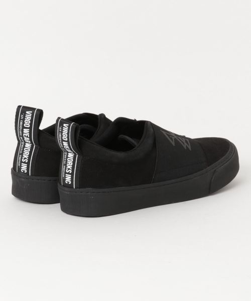 VIRGOwearworks（ヴァルゴウェアワークス）の「WIND RUBBER BELT SNEAKER（スリッポン・メンズ・ブラック/ベージュ・4/3/2/1）」の12枚目の写真
