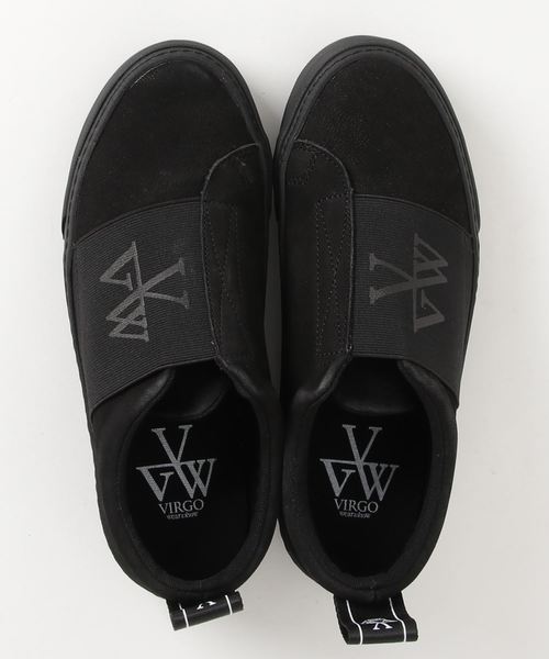 VIRGOwearworks（ヴァルゴウェアワークス）の「WIND RUBBER BELT SNEAKER（スリッポン・メンズ・ブラック/ベージュ・4/3/2/1）」の10枚目の写真
