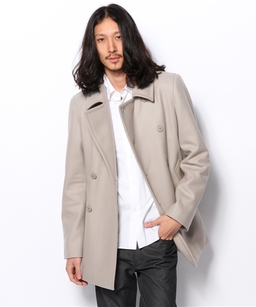 [専用]agnes b.hommeアニエスベー　カシミヤウール ピーコート agnes b.（アニエスベー）の「UP55 MANTEAU（ピーコート）」 - WEAR