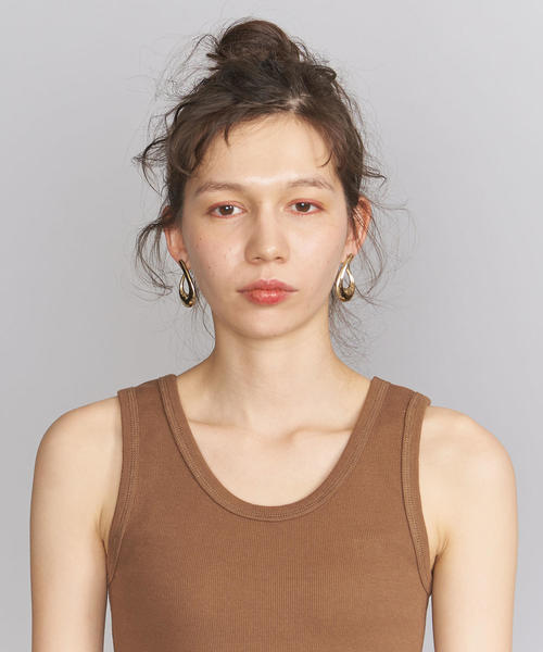 BEAUTY&YOUTH UNITED ARROWS（ビューティーアンドユースユナイテッドアローズ）の「BY テレコタンクトップ（タンクトップ・レディース・ベージュ/ダークグリーン/ブラウン/ホワイト・FREE）」の8枚目の写真