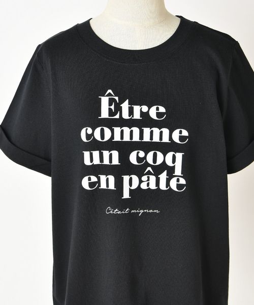 one after another NICE CLAUP（ワンアフターアナザーナイスクラップ）の「ロゴプリントTシャツ（Tシャツ/カットソー・レディース・ブラック/オフホワイト・FREE）」の10枚目の写真