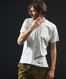 5351 POUR LES HOMMES | 【クルーネック】プライマリースムース半袖Ｔシャツ(Tシャツ/カットソー)